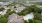 a high angle view of a swimming pool and a house